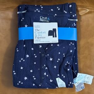 Croft & Barrow Navy Star 2-Piece Pajama Set